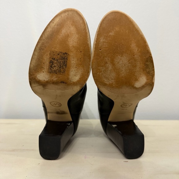Michael Kors Black Leather Margaret Ankle Booties Size 8.5 - Picture 8 of 9
